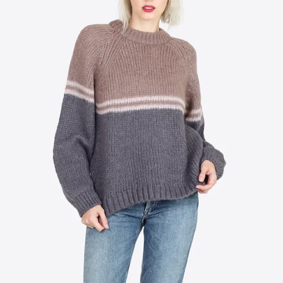 Xirena Sweater Alpaca Blend Knit Mock Neck Pullover Neutral Snowbird Size XS - Picture 9 of 9